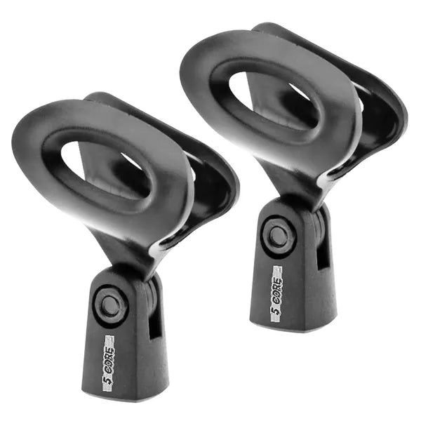 5 Core Microphone Clip Holder 2 Pieces With Screw Adapters 5/8 To 3/8