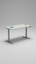 Modular standing desk with aluminum frame