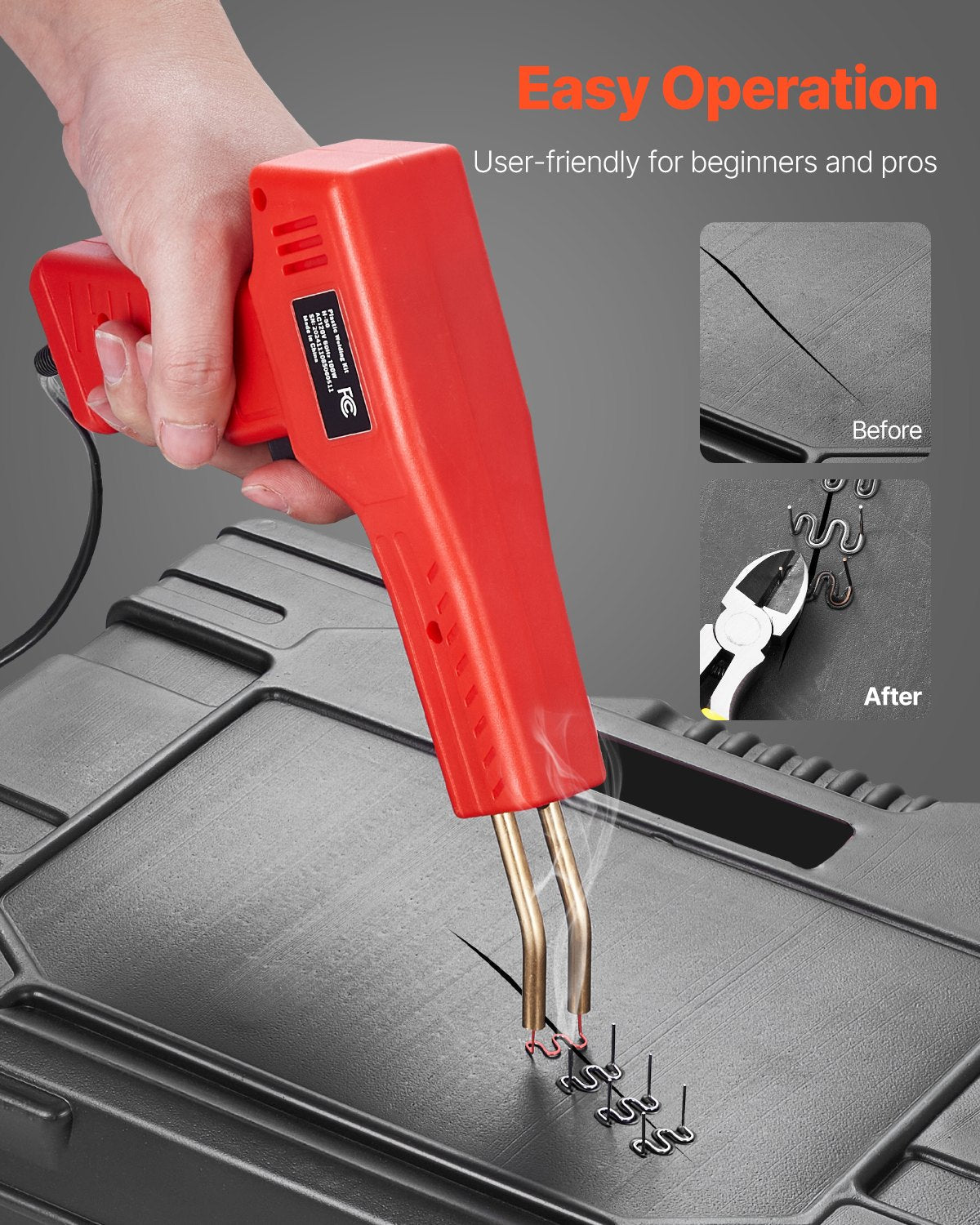 Plastic Welder, 100W Plastic Welding Gun With 800PCS Hot Staples,