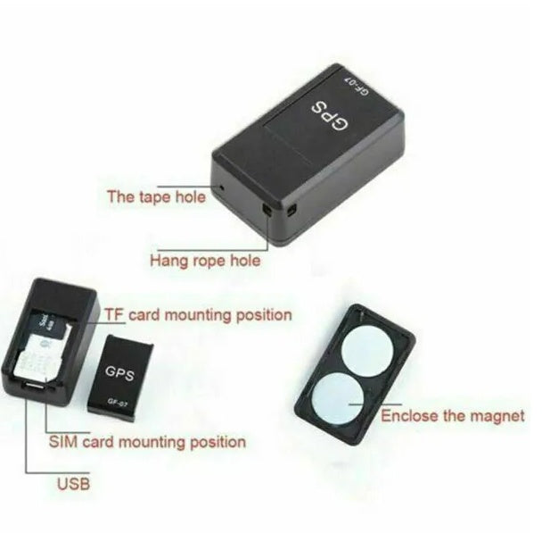 GF07 Mini Magnetic GPS Tracker Real-time Car Truck Vehicle Locator GSM