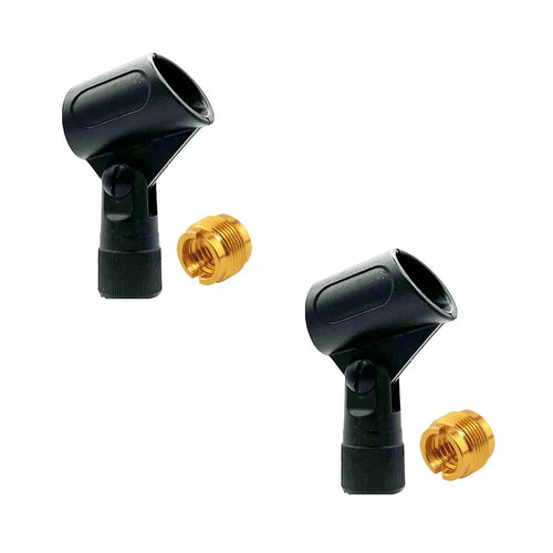 5 Core Microphone Clip Holder 2 Pieces With Screw Adapters 5/8 To 3/8