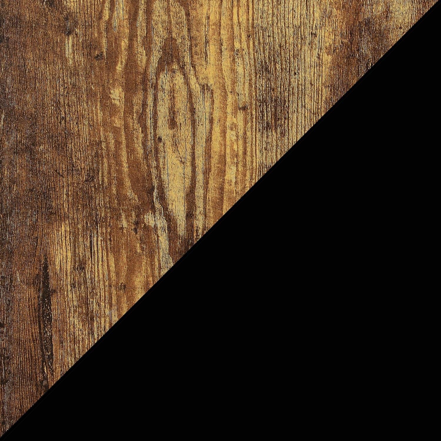 Barnwood Black Student Desk With Shelves 47 Inch No Tools