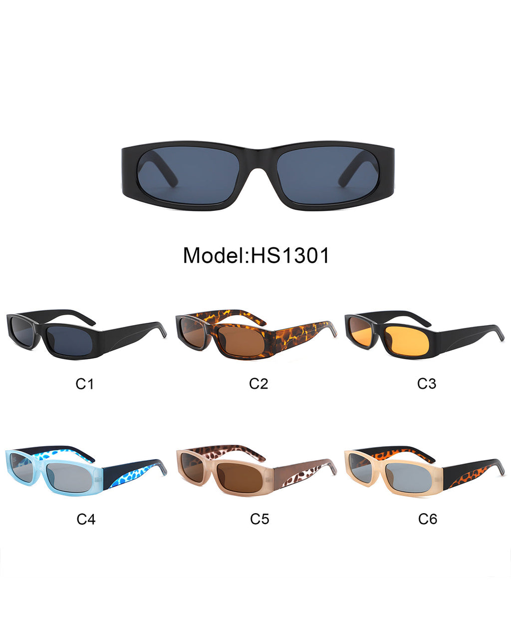 Talon - Rectangle Narrow Retro Square Fashion Sunglasses