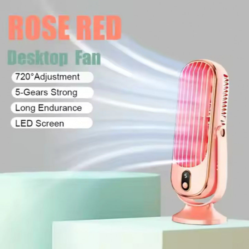 Cross-Border Amazon Desktop Portable Fan USB Rechargeable Car and Home