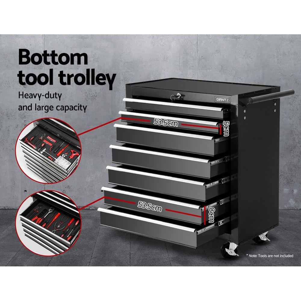Giantz 16 Drawer Tool Box Cabinet Chest Trolley Toolbox Garage Storage