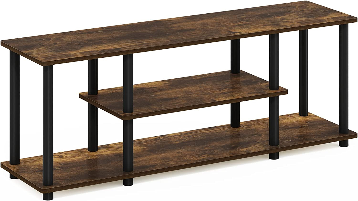 Three-Tier TV Stand Up To 50-Inch TV Tool-Free Assembly