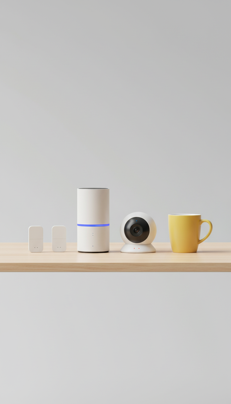 Smart home security kit with plug-and-play setup