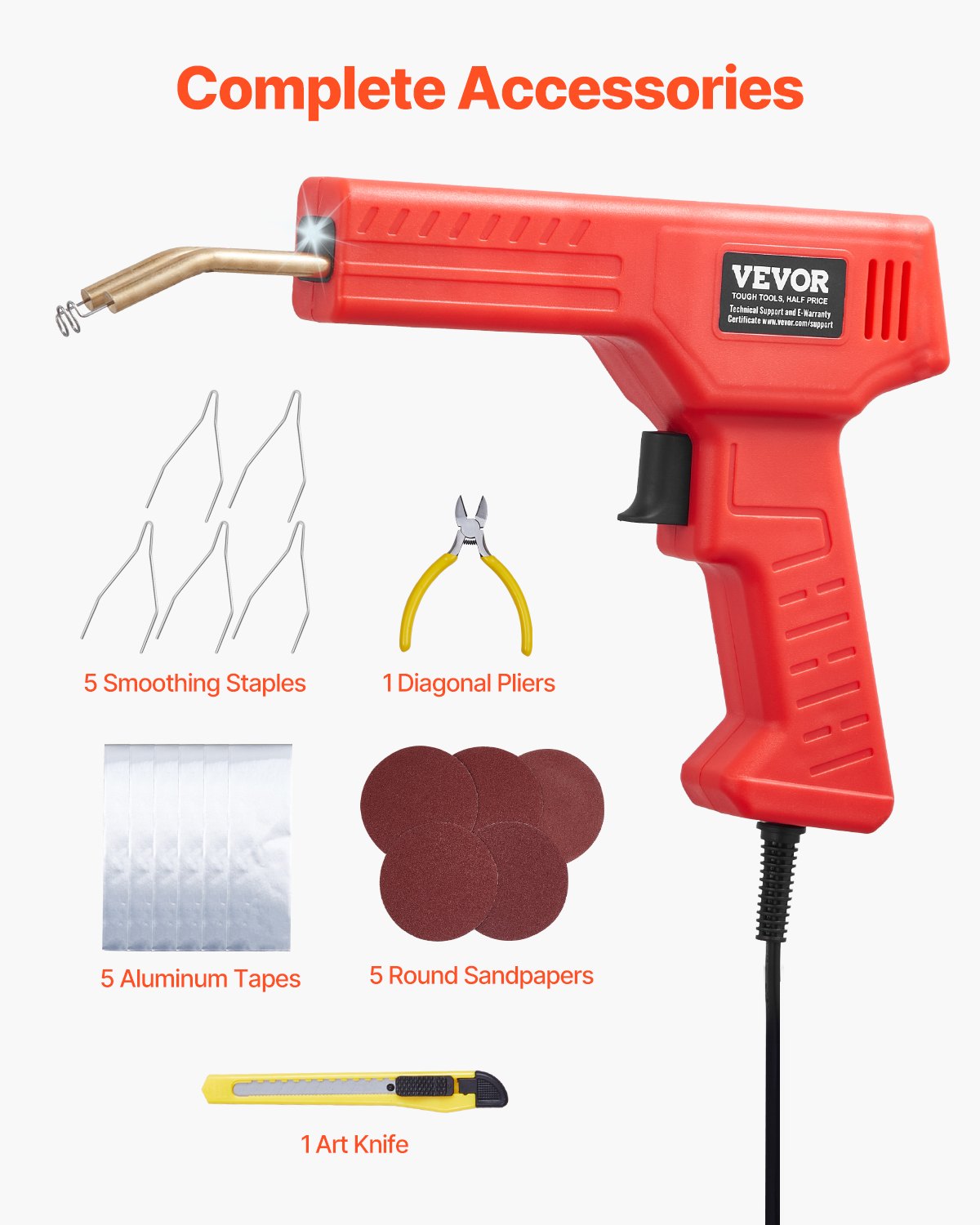 Plastic Welder, 100W Plastic Welding Gun With 800PCS Hot Staples,