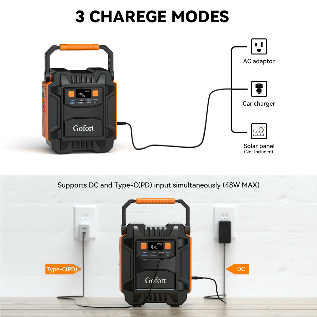 Power Bank Solar Generator 200W Portable Power Station For Camping