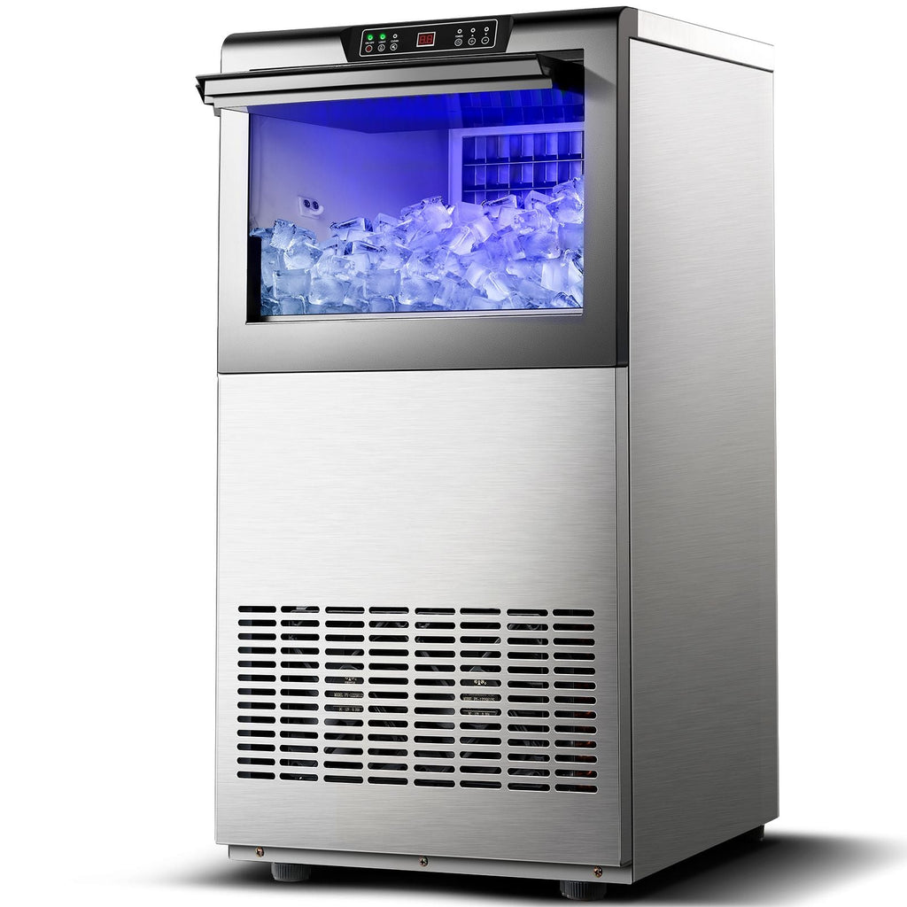 Commercial Ice Maker 100-150lbs/24H Ice Maker Machine, Auto