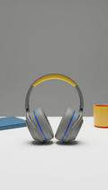 Wireless noise-cancelling headphones with matte finish