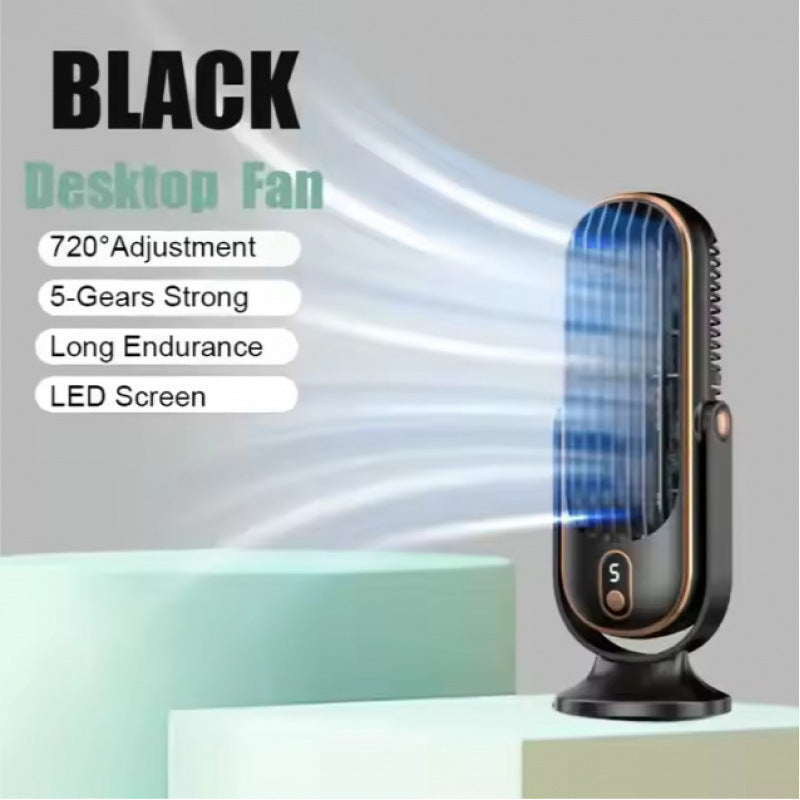 Cross-Border Amazon Desktop Portable Fan USB Rechargeable Car and Home