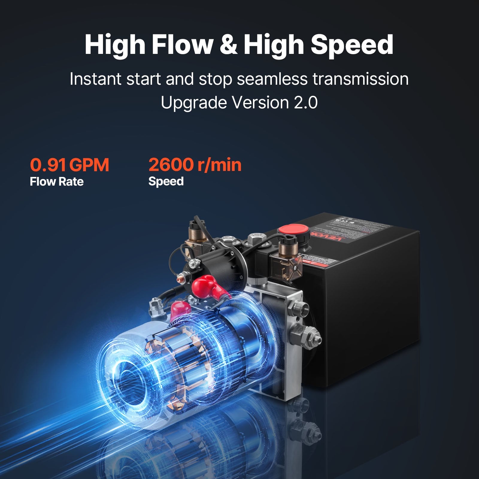 4 L Hydraulic Power Unit, Double Acting Dump Trailer Pump, 22 MPa Max