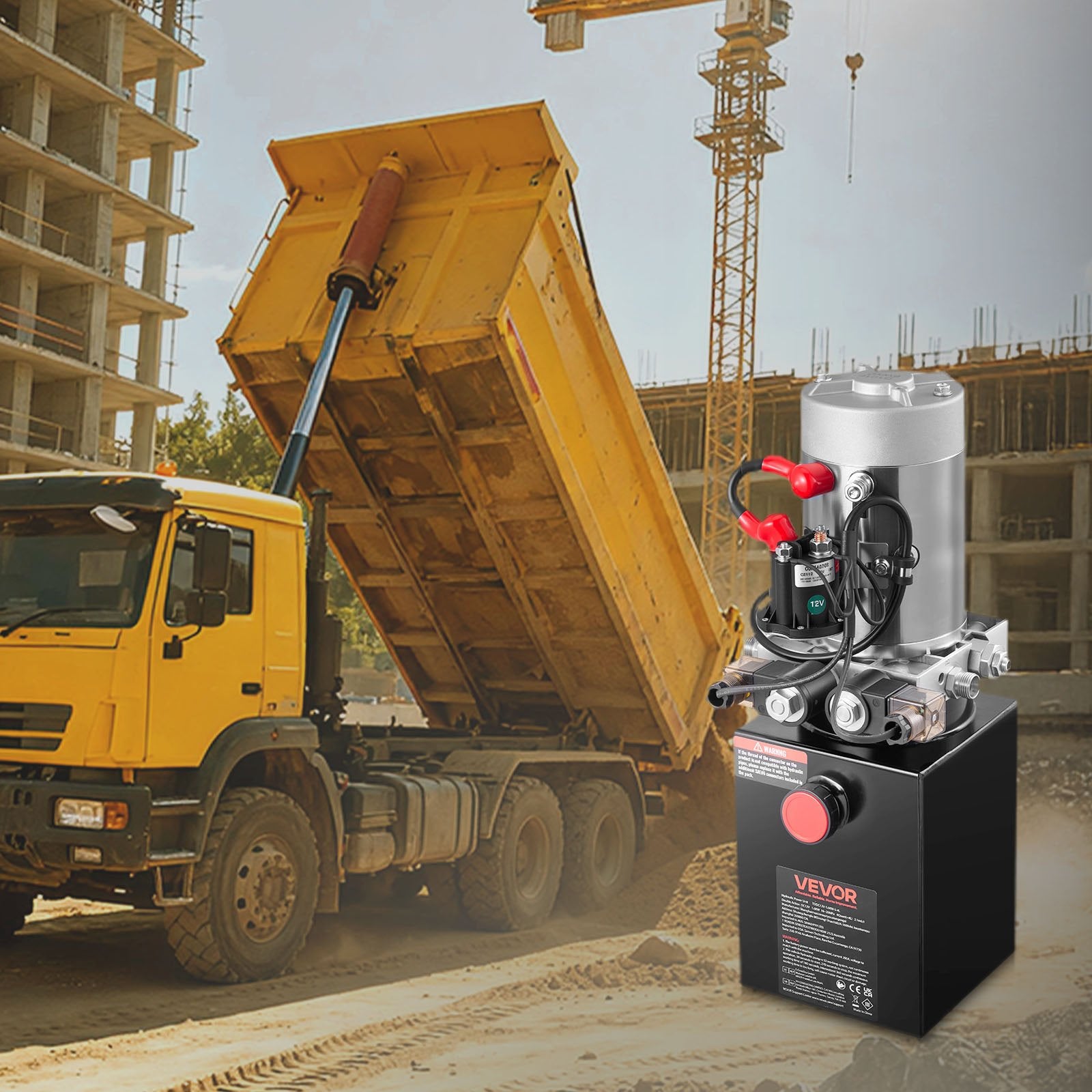 4 L Hydraulic Power Unit, Double Acting Dump Trailer Pump, 22 MPa Max