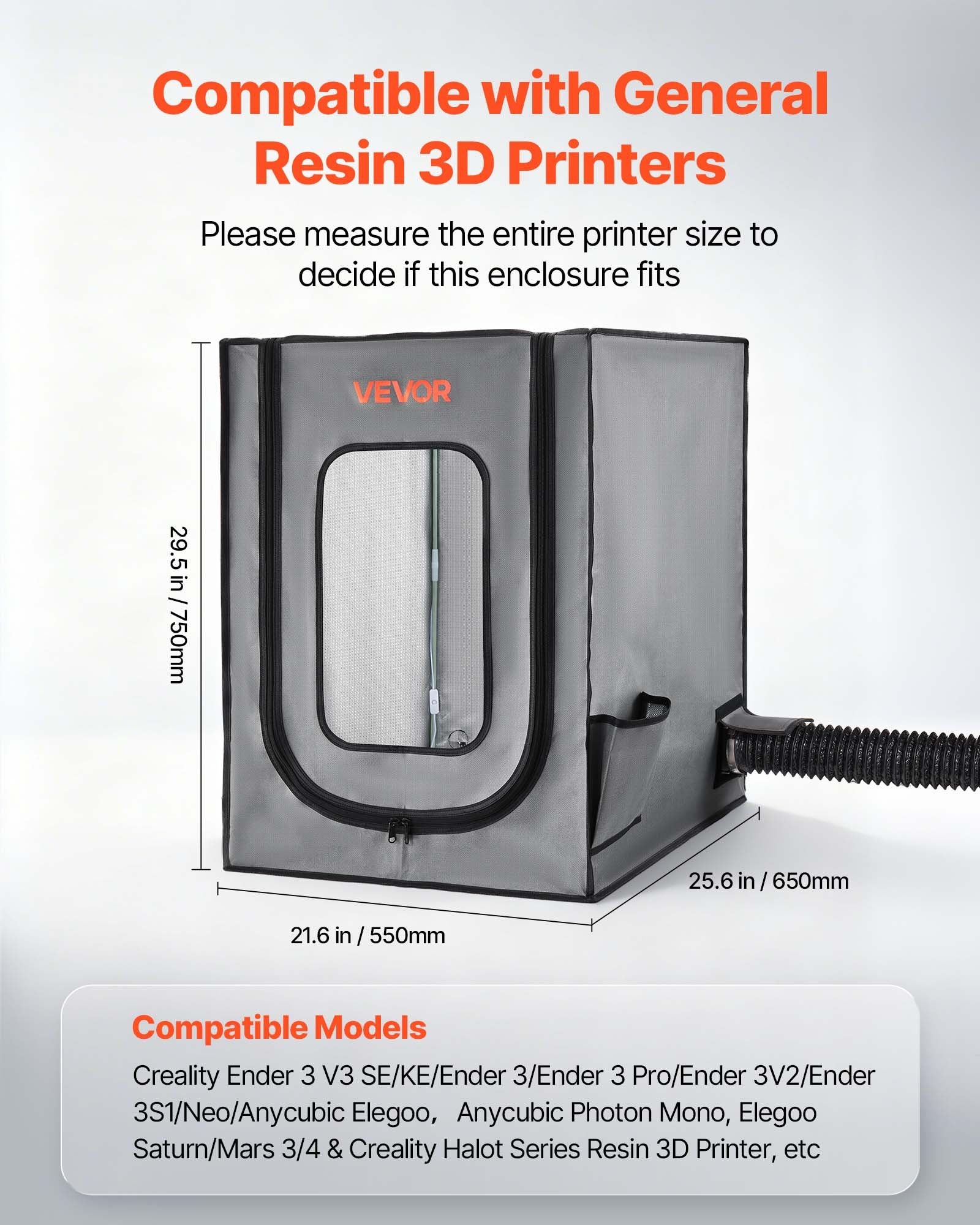 3D Printer Enclosure with Ventilation, Dustproof Waterproof Oxford