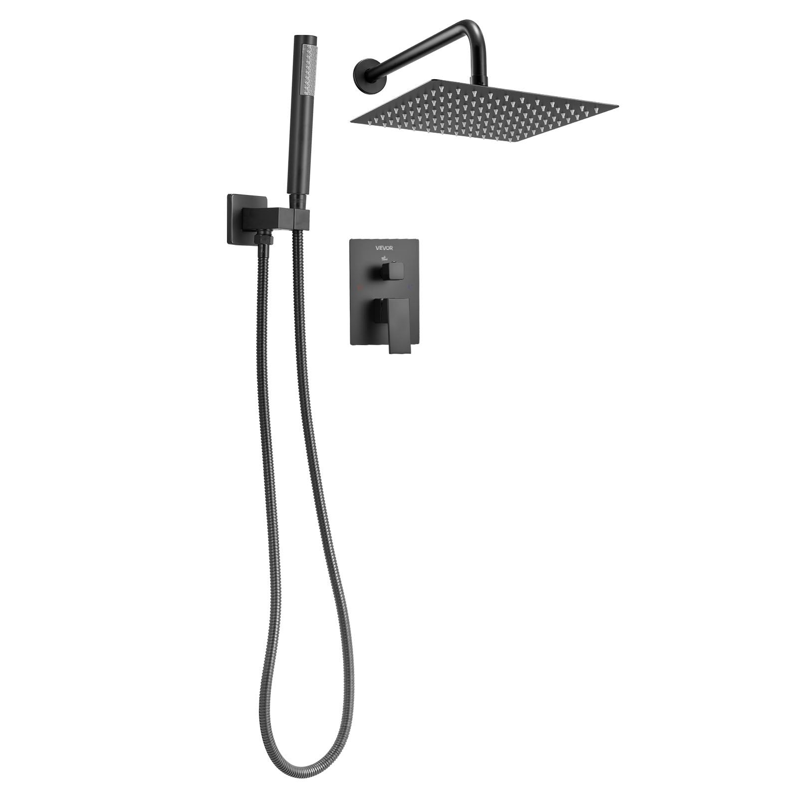 Shower Faucet Set, Rainfall Bathroom Shower System with 10-Inch