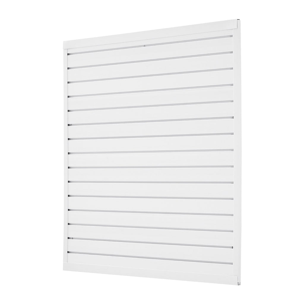 Slat Wall Paneling, 4 x 4 ft, PVC Garage Slatwall with Modular Design,