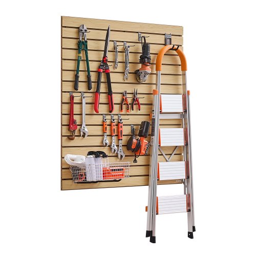 Slat Wall Paneling, 4 x 4ft, MDF Garage Slatwall with Modular Design,