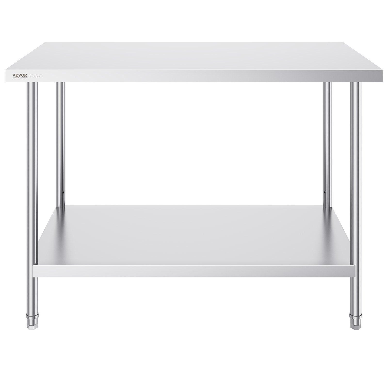 Stainless Steel Prep Table, 30 x 48 x 34 Inch, Heavy Duty Metal