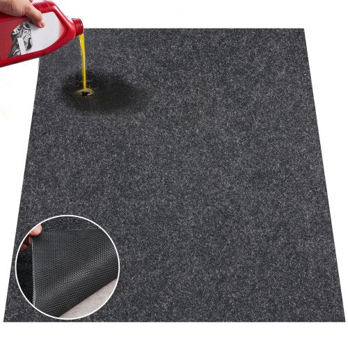 Waterproof Garage Floor Mat for Under Car, 914.4x1524 MM Compact Size