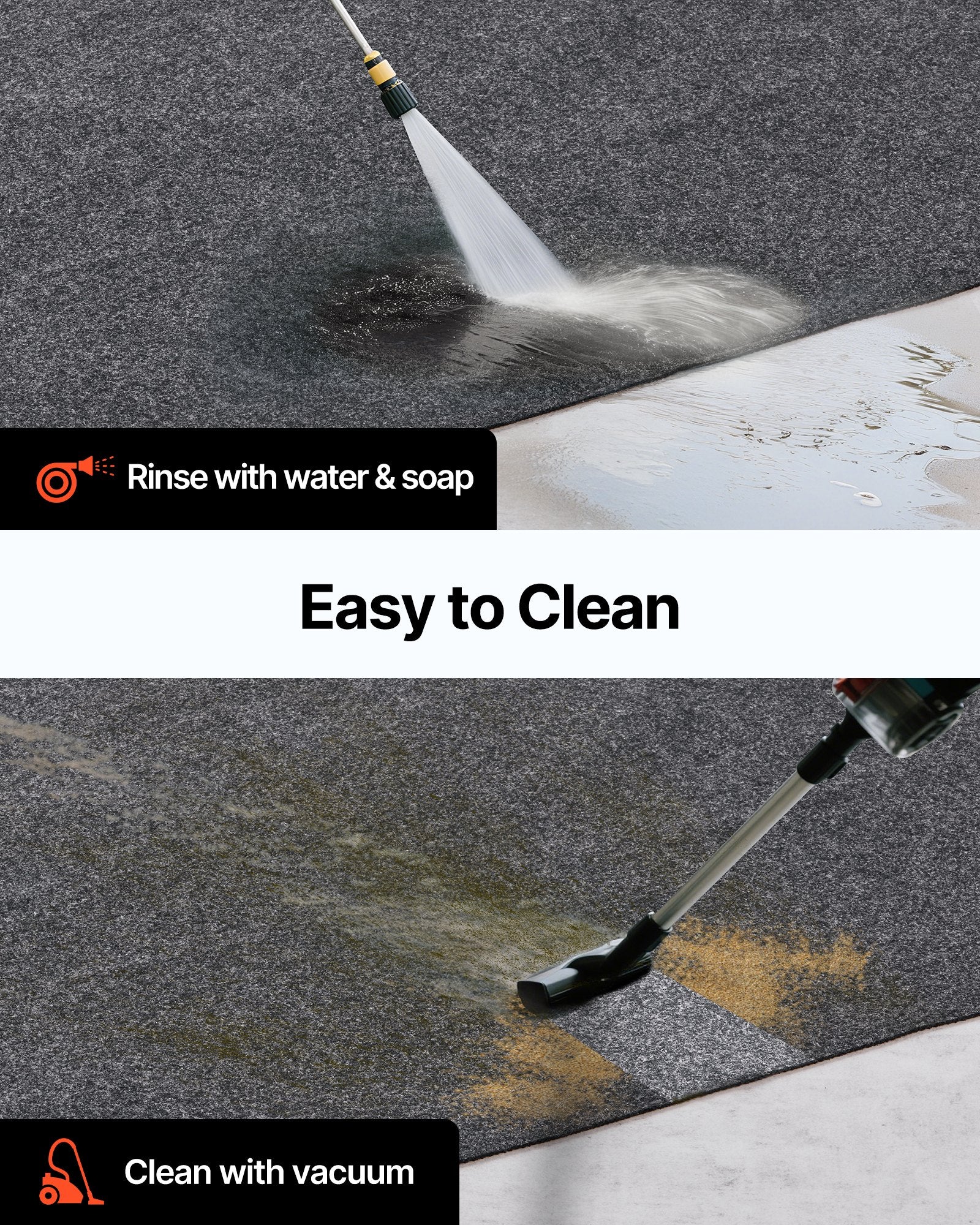 Waterproof Garage Floor Mat for Under Car, 914.4x1524 MM Compact Size