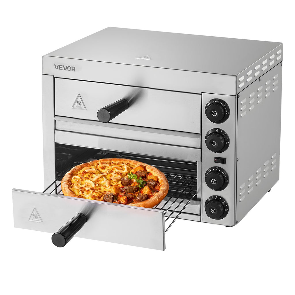Electric Pizza Oven for Countertops, 12-inch, 1700W, with Temp Control