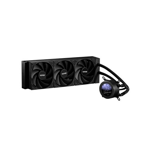CPU Liquid Cooler, AIO CPU Water Cooler - 3 x 120mm PWN Fans, Pump &