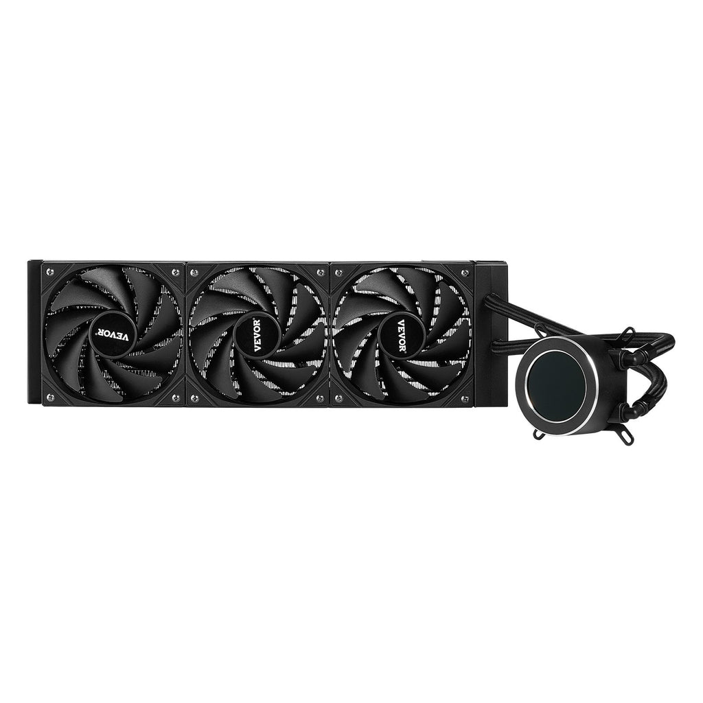 CPU Liquid Cooler, AIO CPU Water Cooler - 3 x 120mm PWN Fans, Pump &