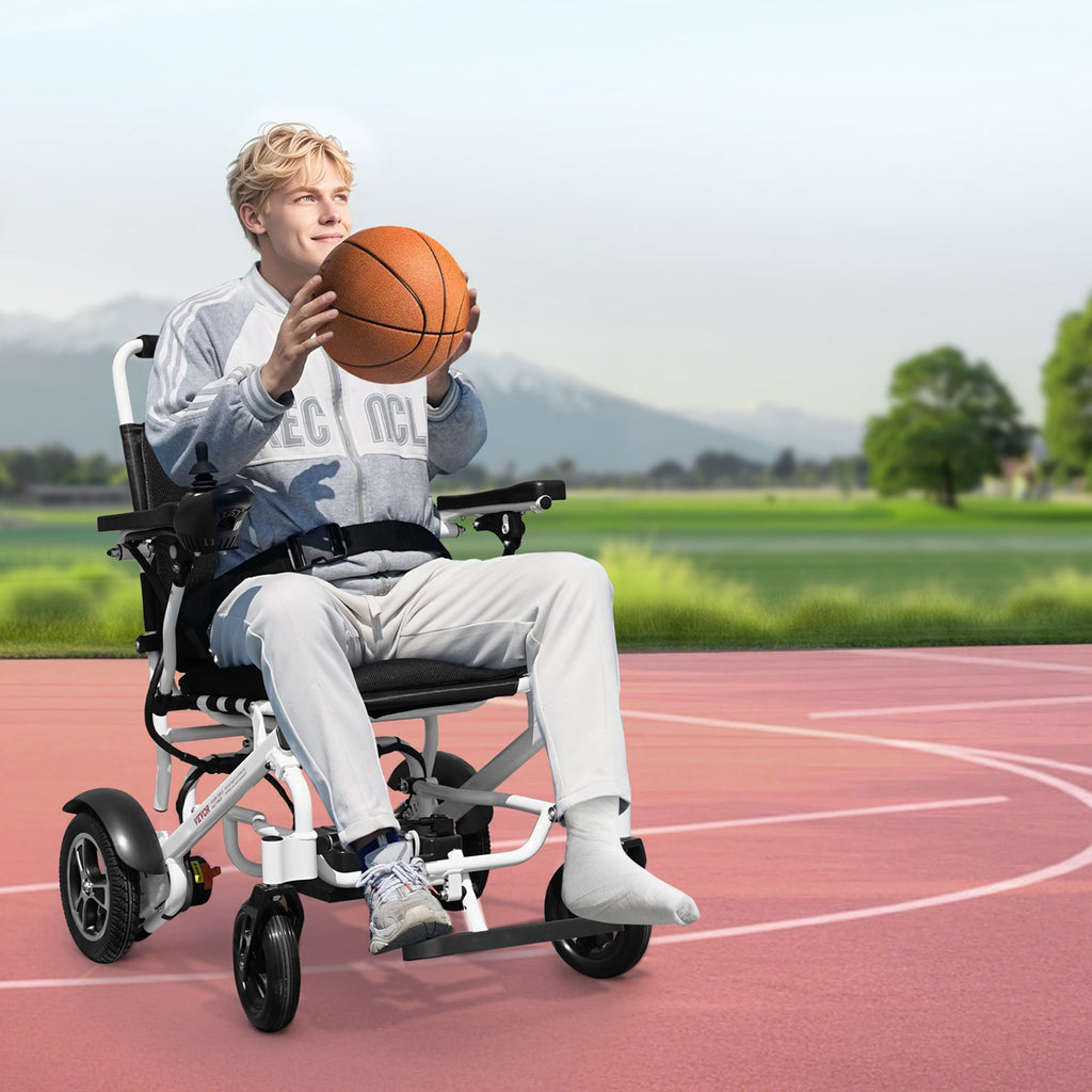Electric Wheelchair for Adults, 136kg Capacity, Foldable & Lightweight