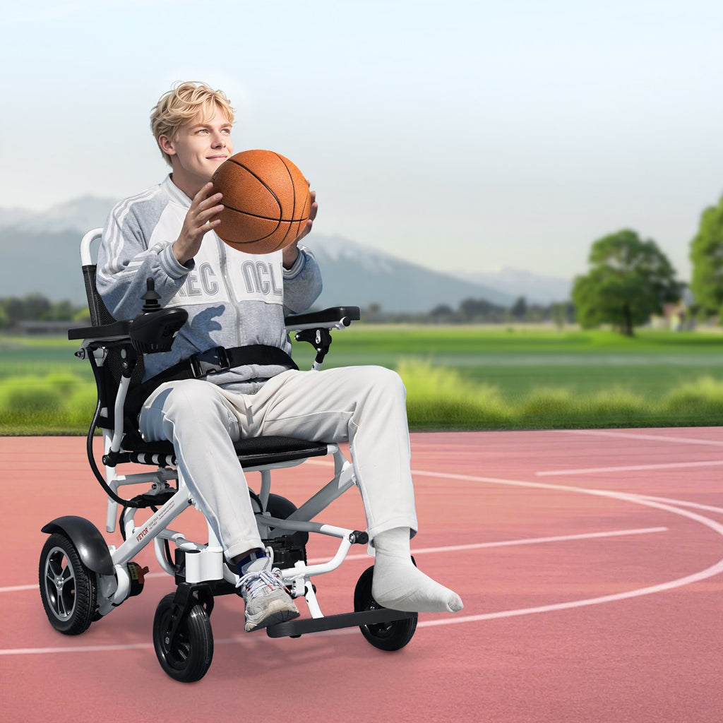 Electric Wheelchair for Adults, 136kg Capacity, Foldable & Lightweight