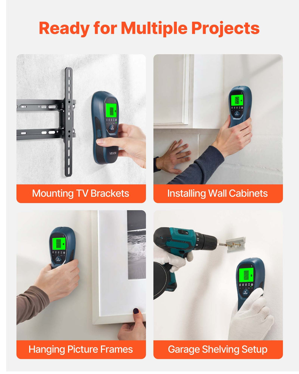 Stud Finder Wall Scanner, 5 in 1, Electronic Wall Stud Detector with