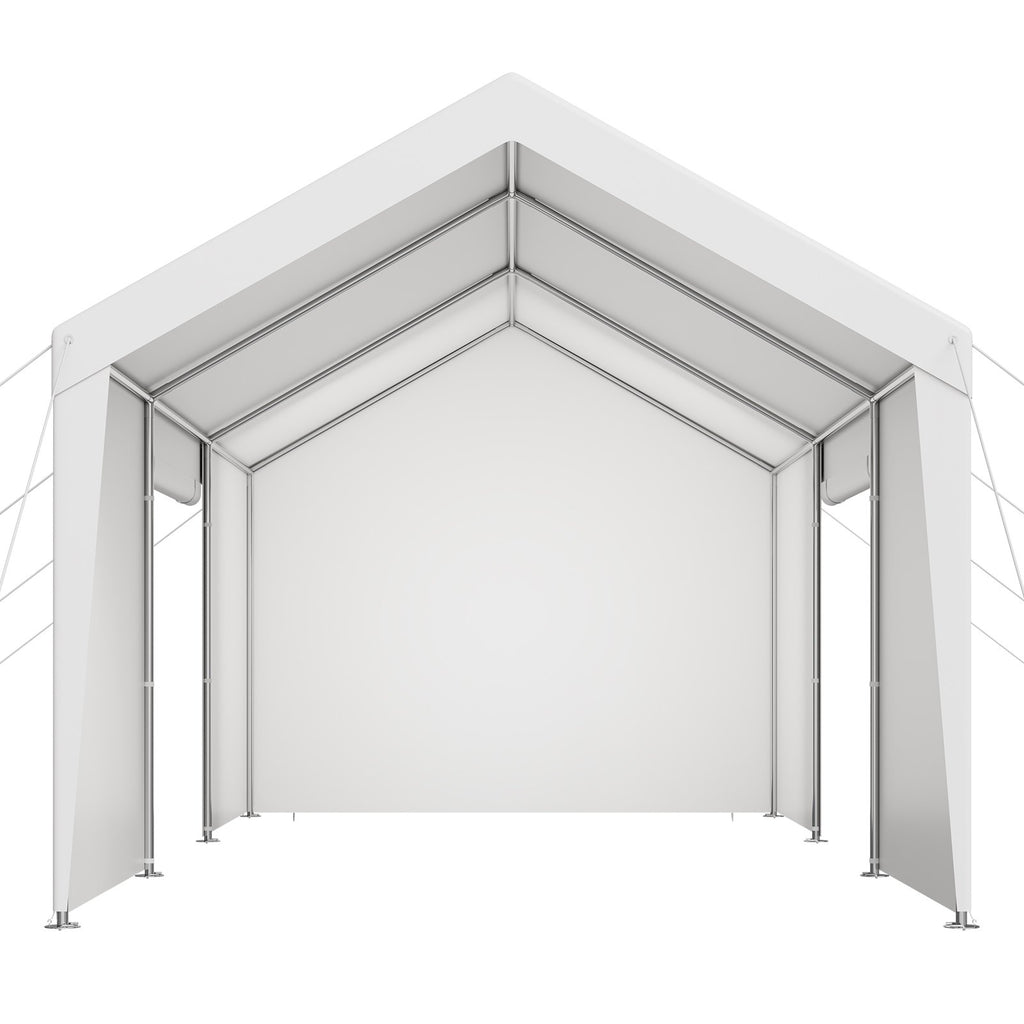 Carport, 10 x 20 FT Outdoor Car Canopy, Potable Carport with Removable