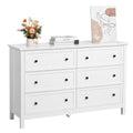 6 Drawer Dresser, Wooden Chest of Drawers with Sliding and Anti-tip