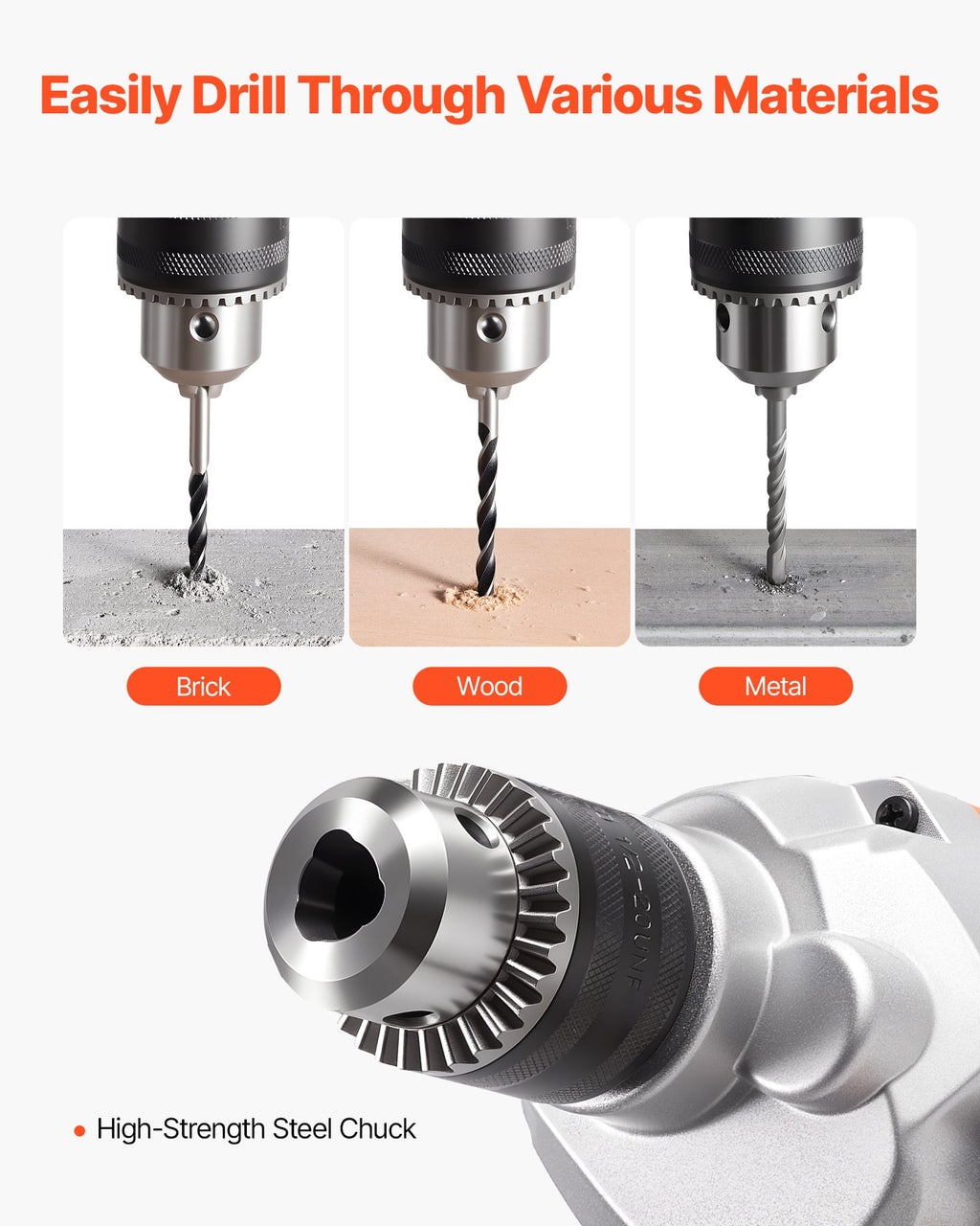 Drill Mixer, 15.89mm Corded Electric Drill Mixer Set, 0-750RPM 3A