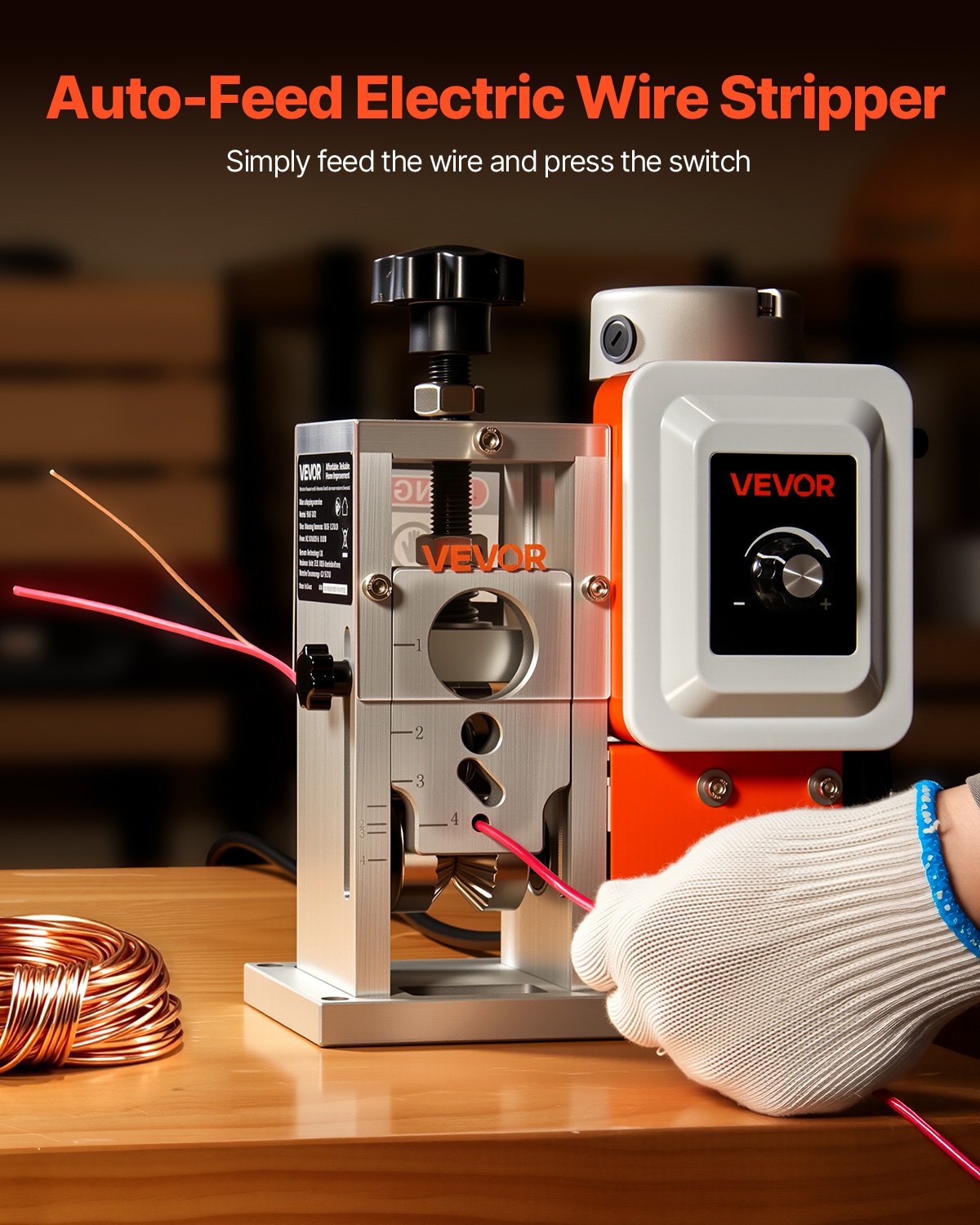 Electric Automatic Wire Stripper Stripping Machine 1,5-40 mm