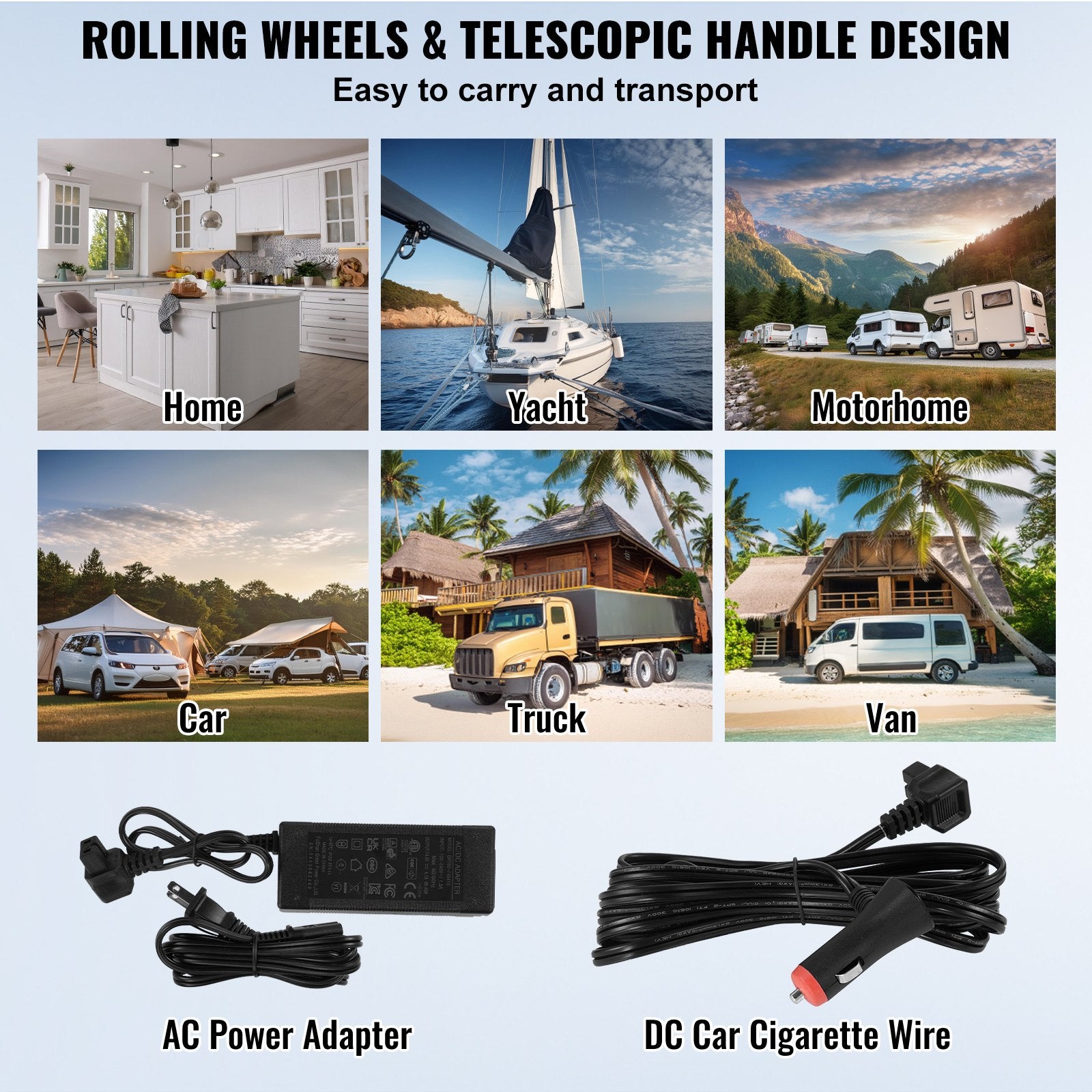 Portable Car Refrigerator, 12 Volt Car Refrigerator Fridge, 40 L /