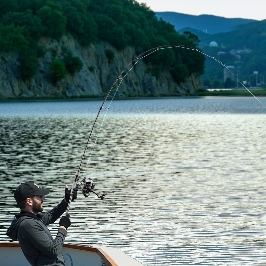 Rod and Fishing Reel Combo, IM6 Carbon Fiber Spinning Rod and Reel