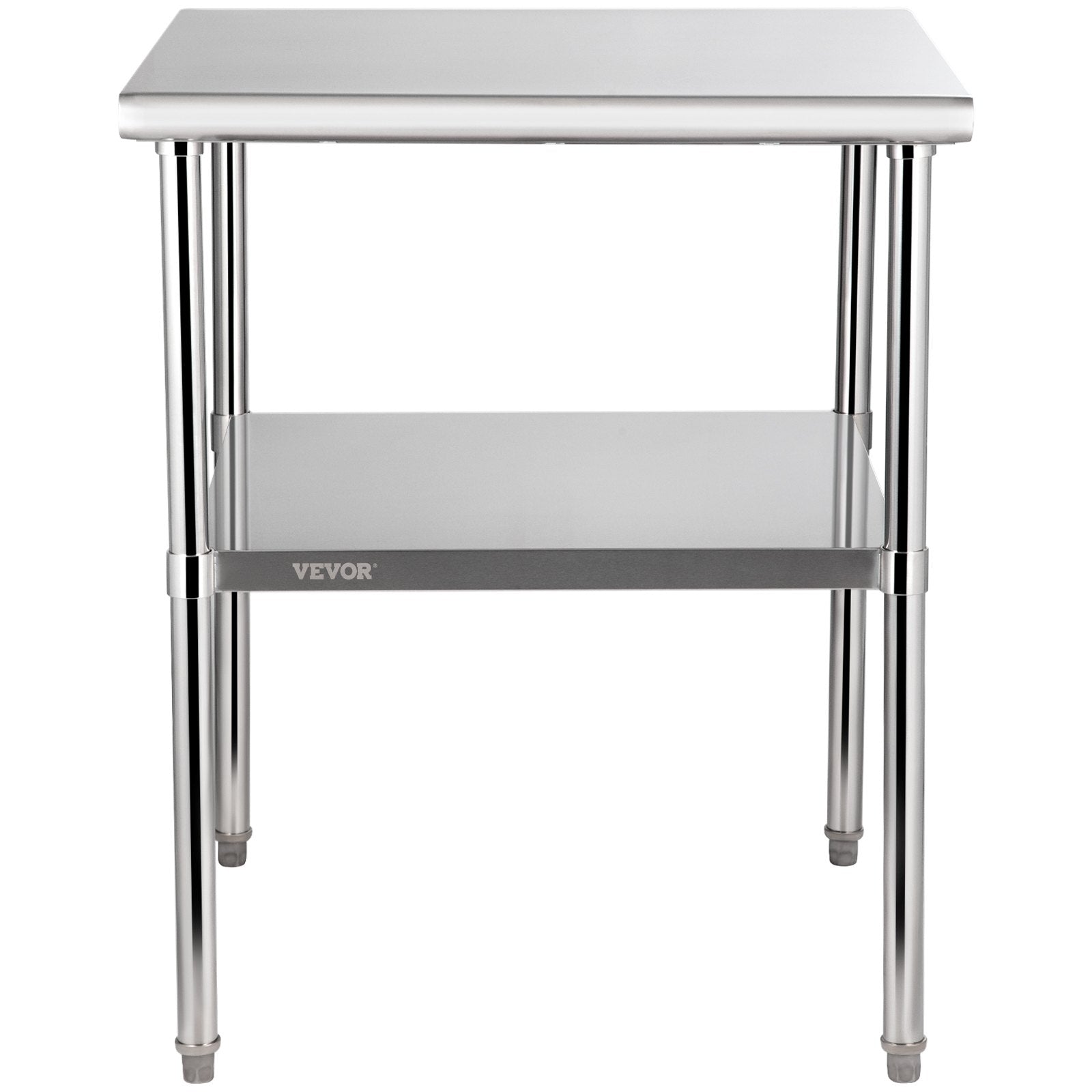 Stainless Steel Prep Table, 30 x 30 x 36 Inch, 800lbs Load Capacity