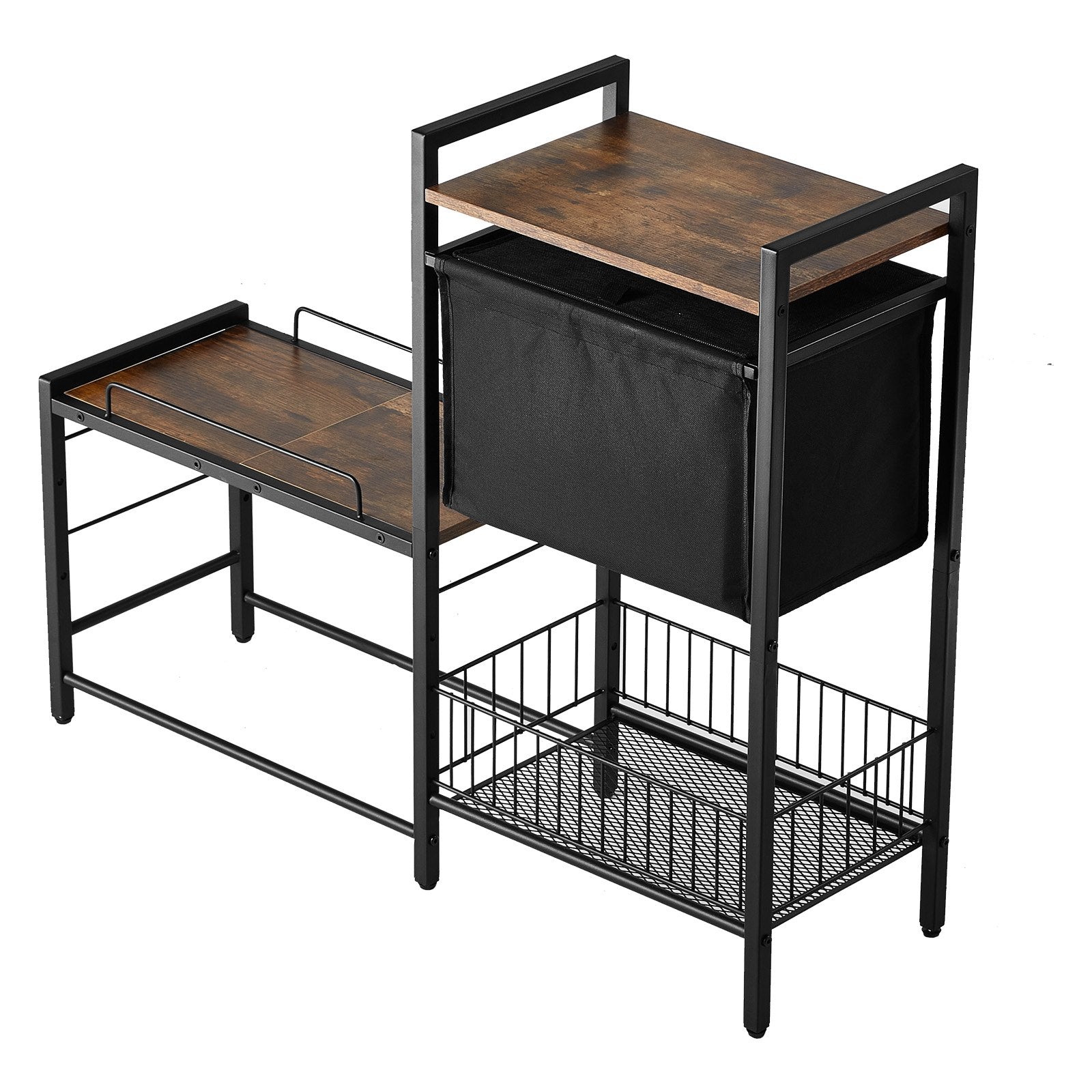 Pet Feeding Station with Storage, Elevated Dog Bowls, Raised Dog Bowl