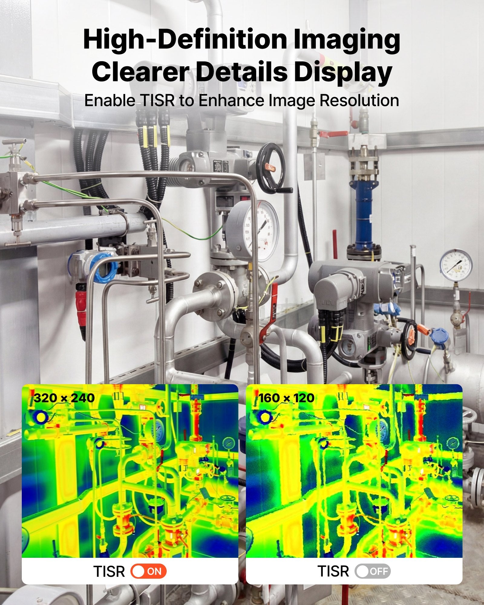 Thermal Imaging Camera for Android, 320 x 240 TISR Super Resolution,