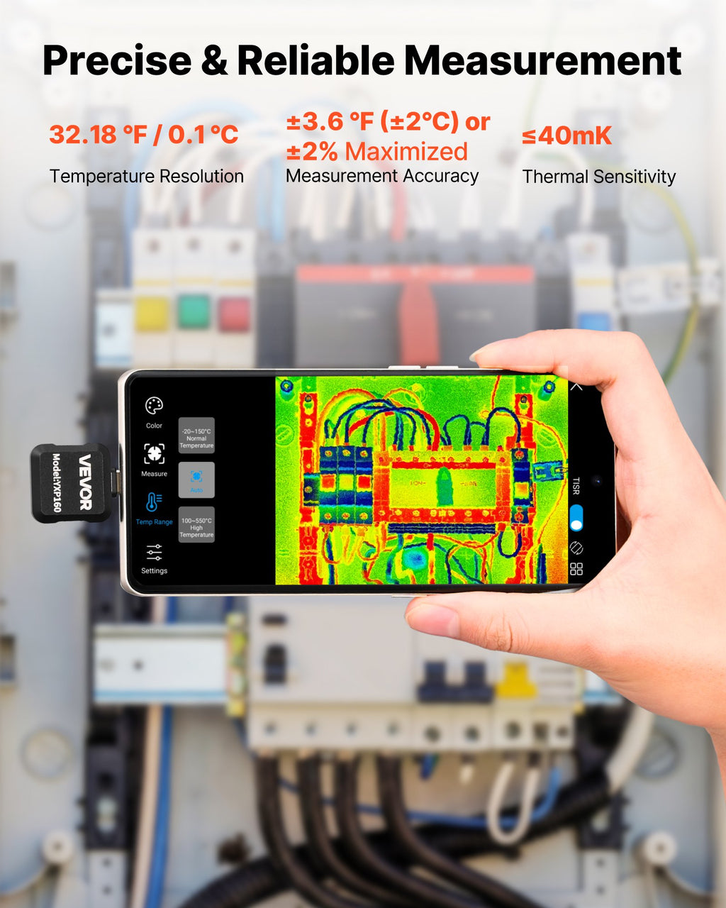 Thermal Imaging Camera for Android, 320 x 240 TISR Super Resolution,