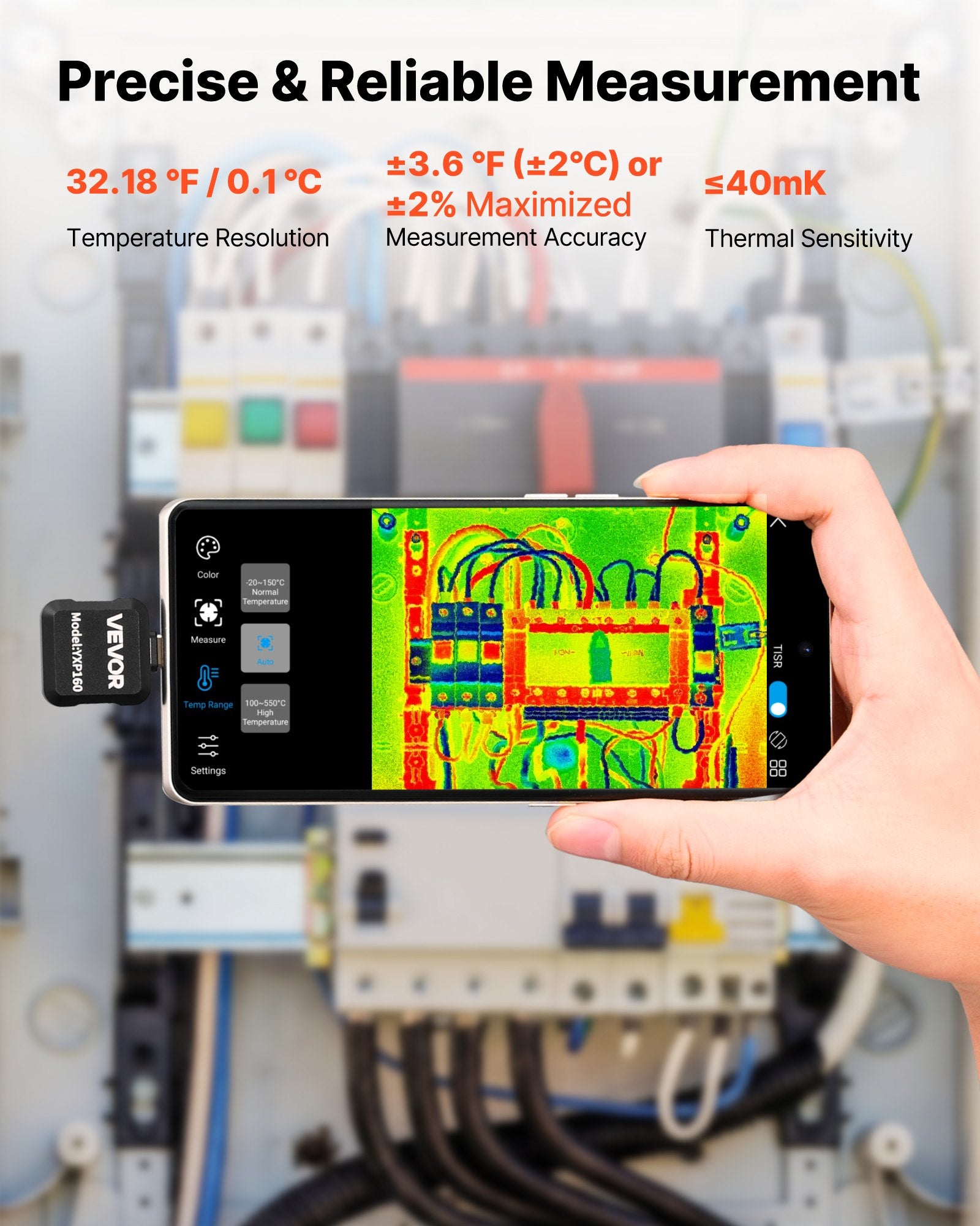 Thermal Imaging Camera for Android, 320 x 240 TISR Super Resolution,