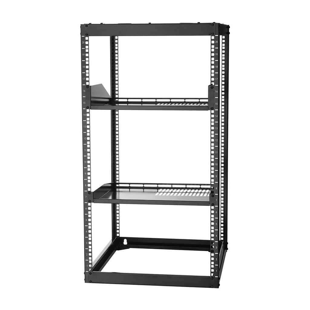20U Open Frame Network Rack, 585 mm Depth, Wall Mounted or Floor