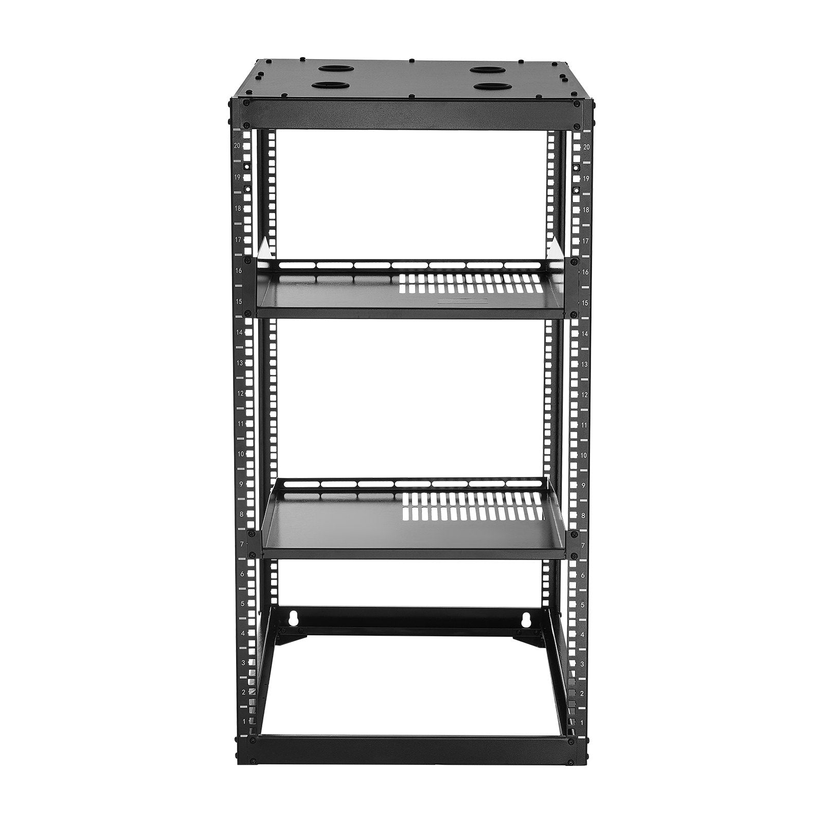 20U Open Frame Network Rack, 585 mm Depth, Wall Mounted or Floor