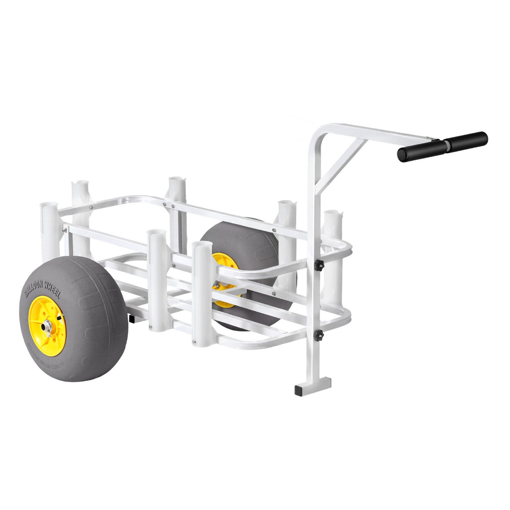 Beach Fishing Cart, 90.7 kg Load Capacity, Fishing Cart Wagon with