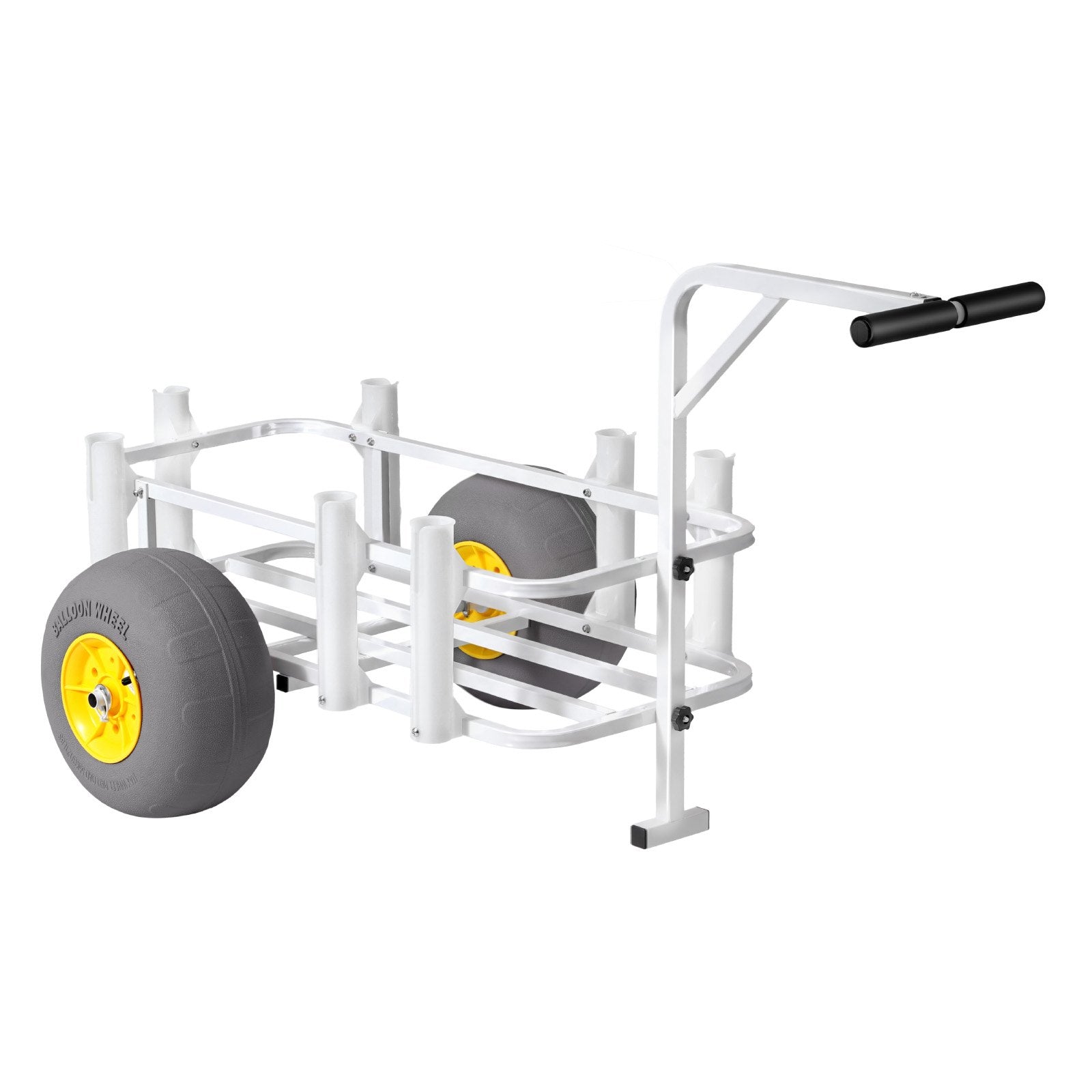 Beach Fishing Cart, 90.7 kg Load Capacity, Fishing Cart Wagon with