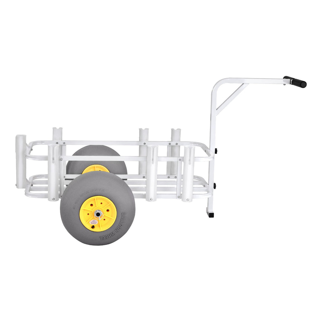Beach Fishing Cart, 90.7 kg Load Capacity, Fishing Cart Wagon with