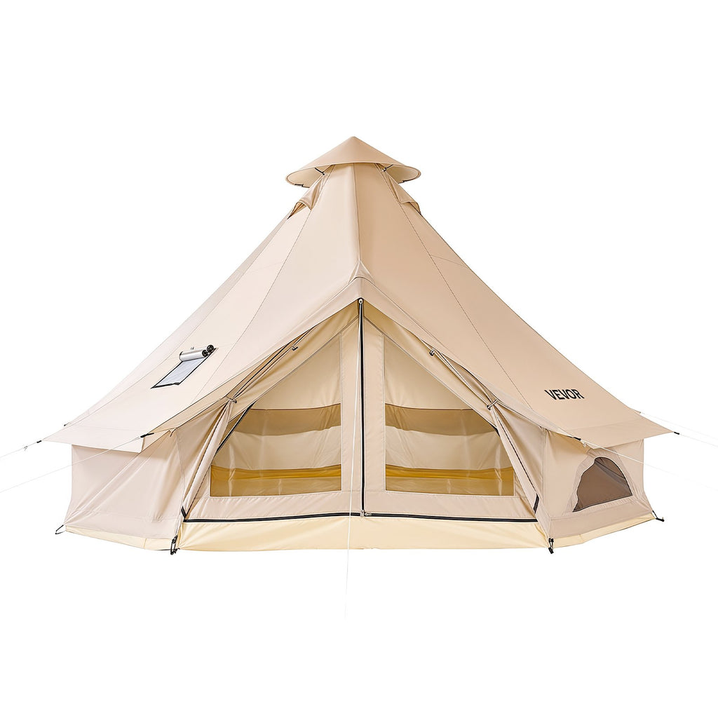 Oxford Bell Tent, 4 Seasons 4 m Yurt Tent for Camping with Stove Jack,