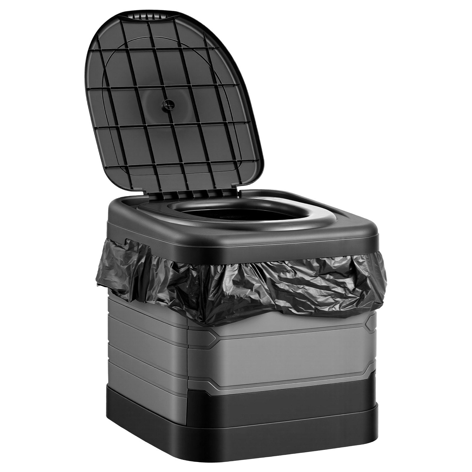 Portable Toilet, 150 kg Load Capacity, Folding Camping Toilet for