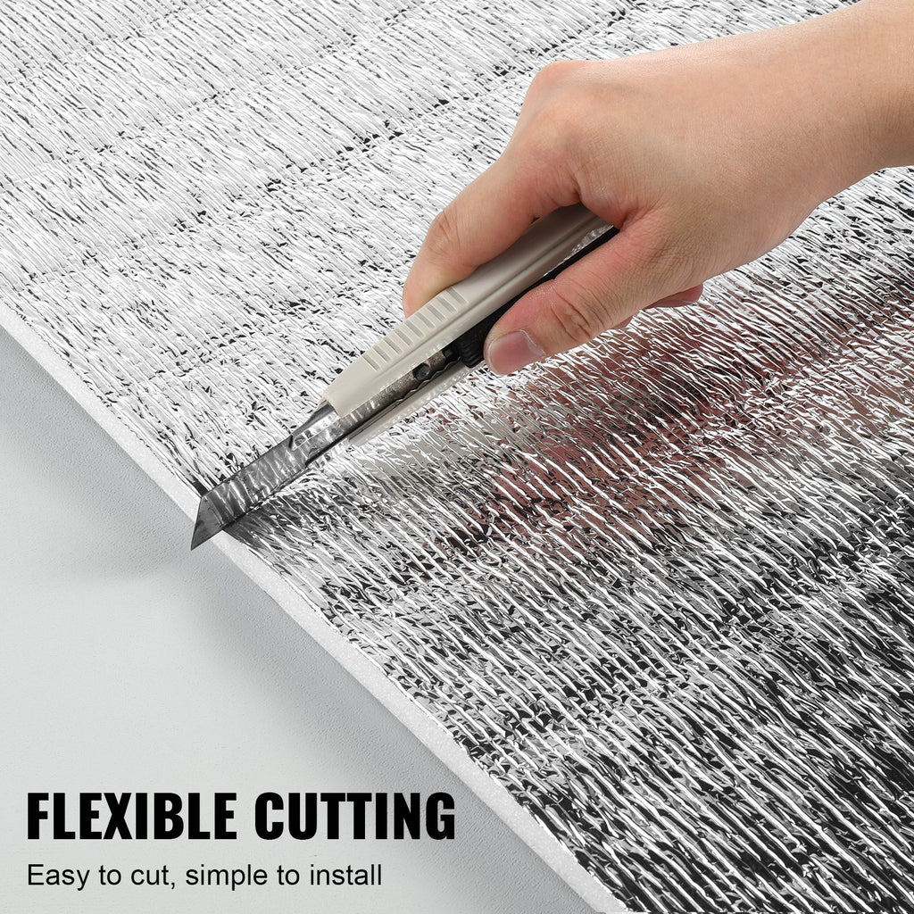 Double Reflective Insulation Roll, Foam Core Radiant Barrier, 15.1mm